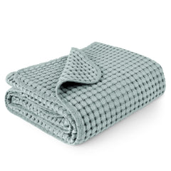 Konssy waffle baby blanket with soft texture for cozy skin contact