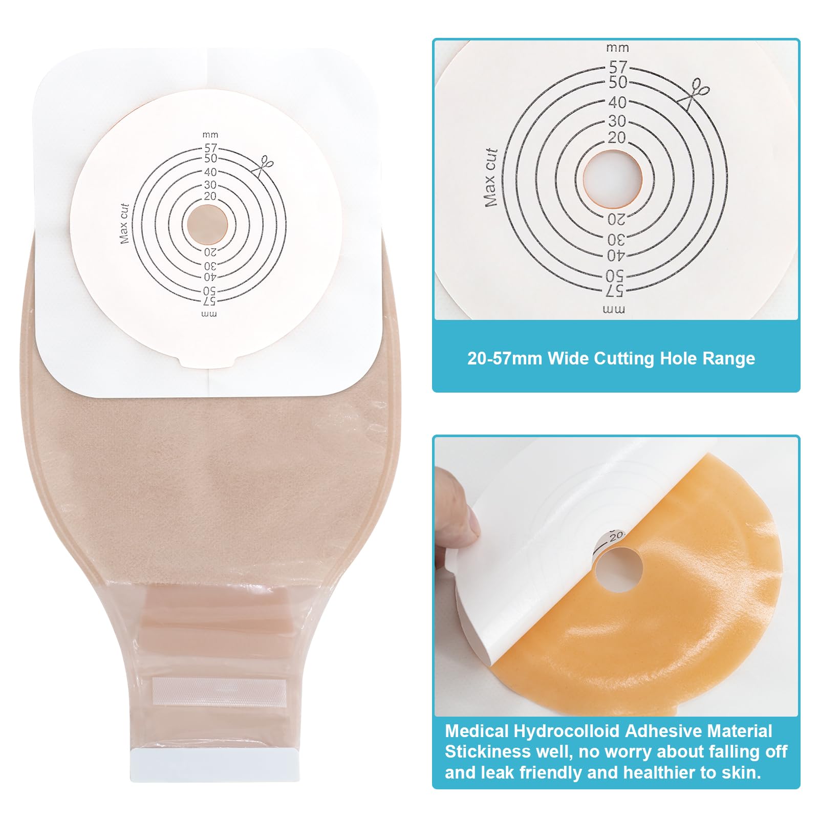 KONWEDA skin barrier wafer demonstrates skin-friendly material reducing irritation