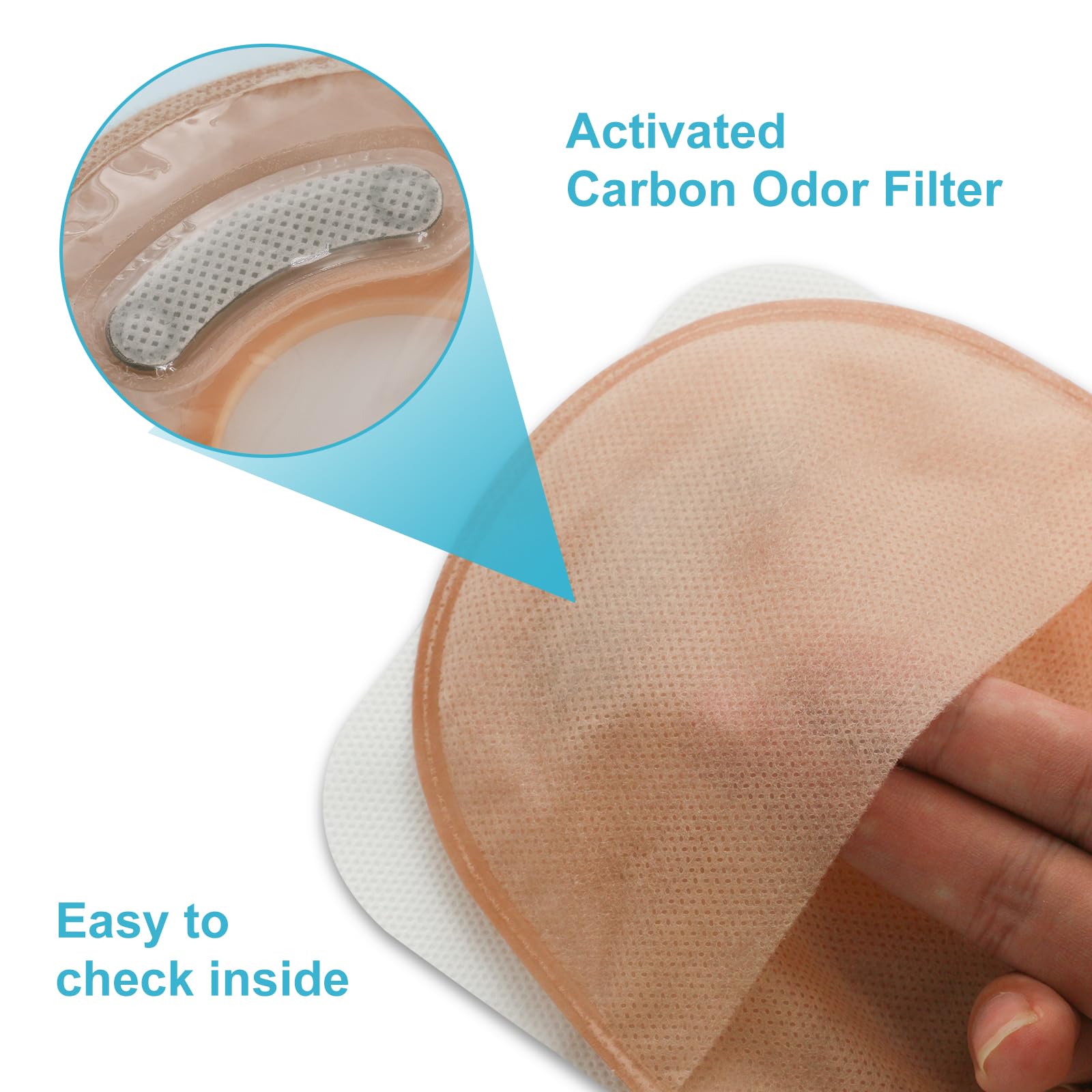 KONWEDA drainable pouch front view for easy inspection