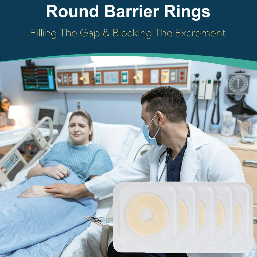 KONWEDA ostomy barrier ring measures 47mm diameter and 2mm thickness