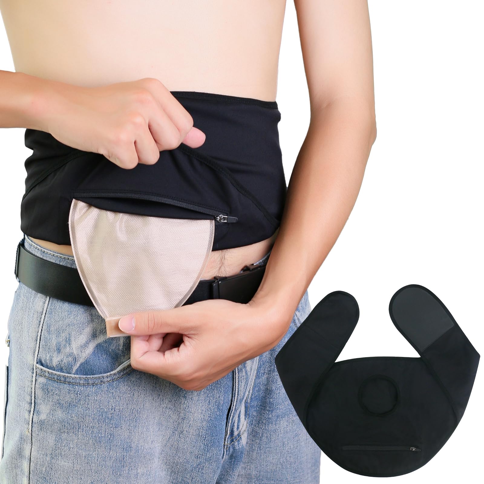 KONWEDA ostomy belt secure-cover under clothing for discreet support.