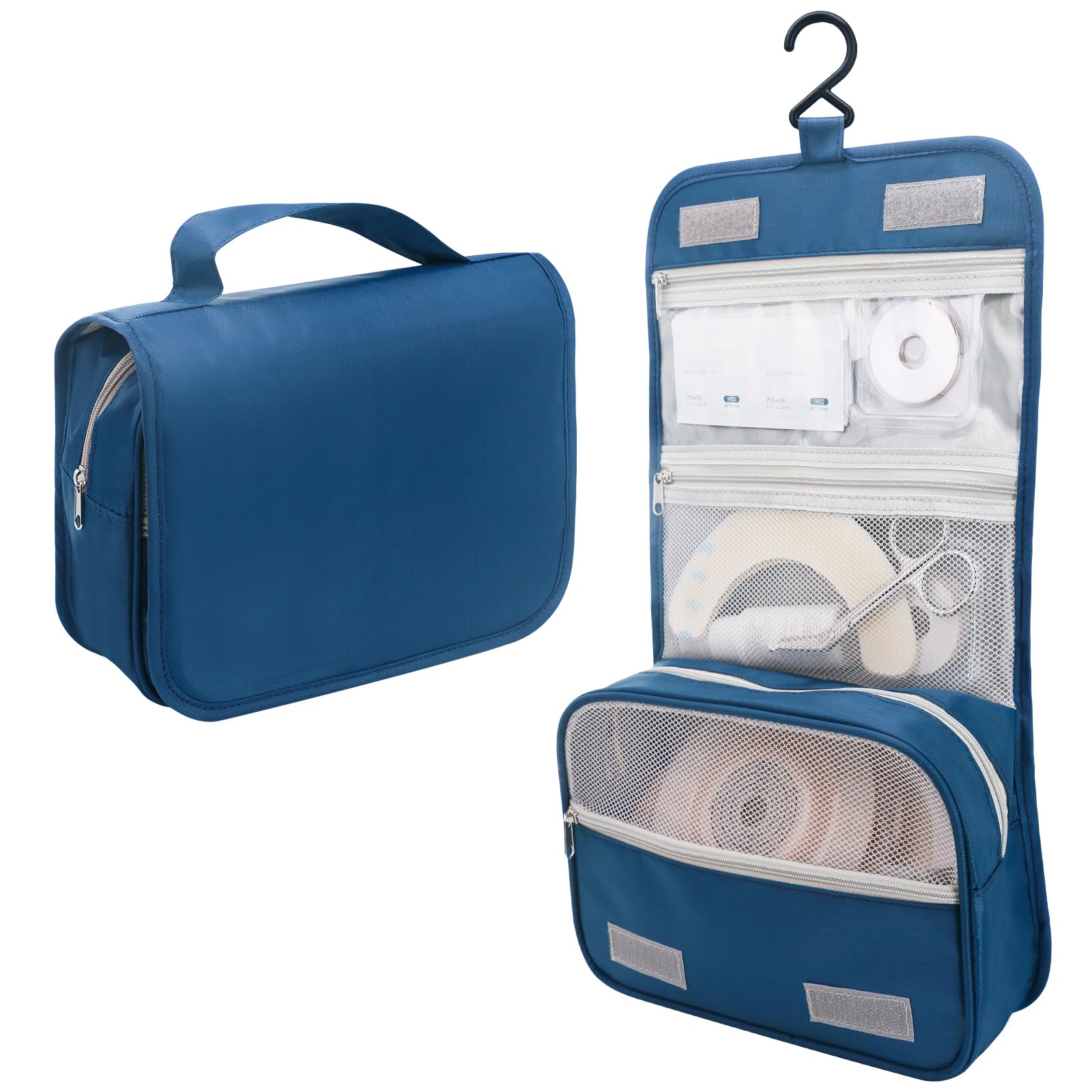 KONWEDA ostomy travel bag organizer keeps essentials neatly organized on the go