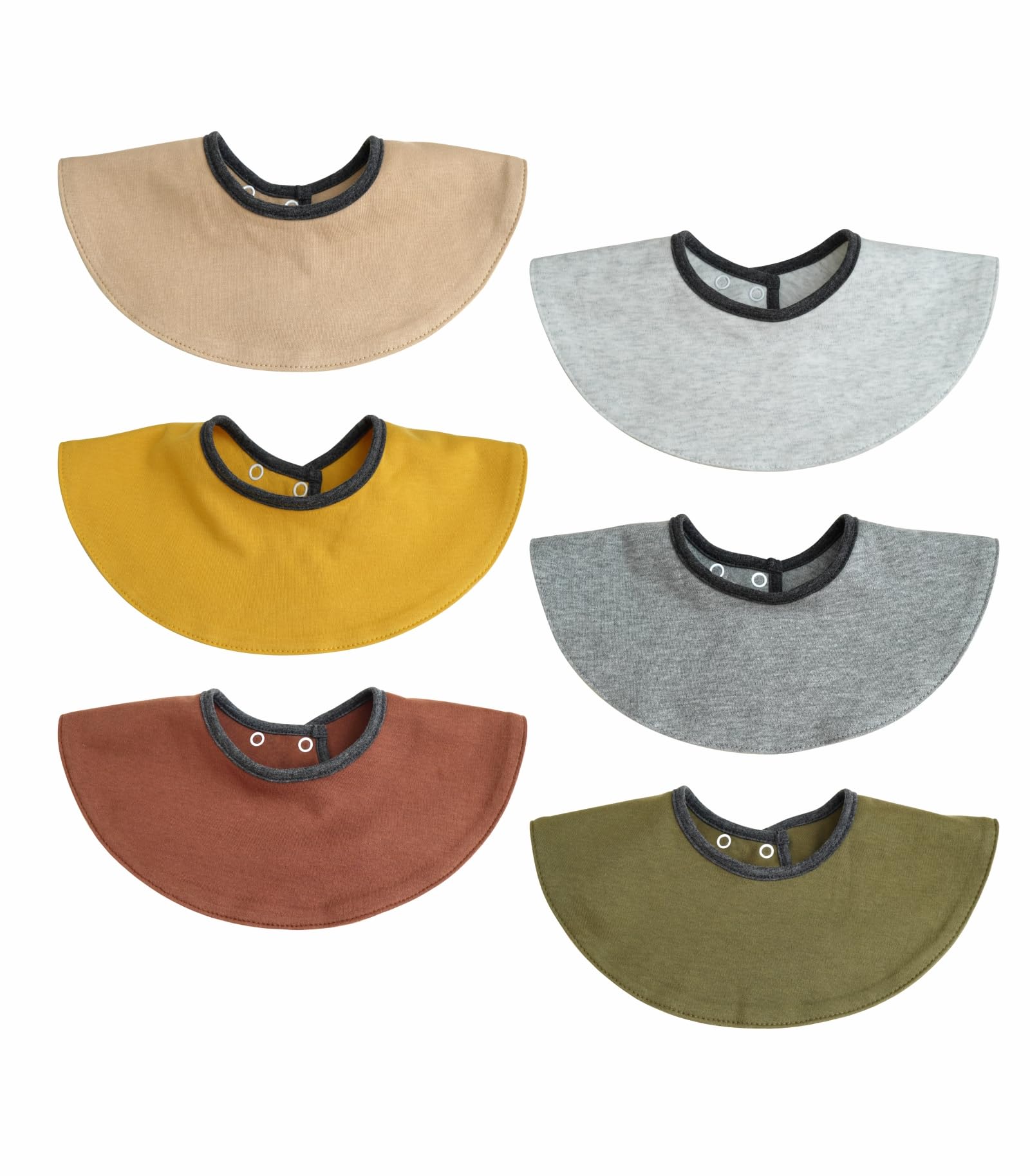 Kooape bibs pack six with absorbent cotton for spills and messes