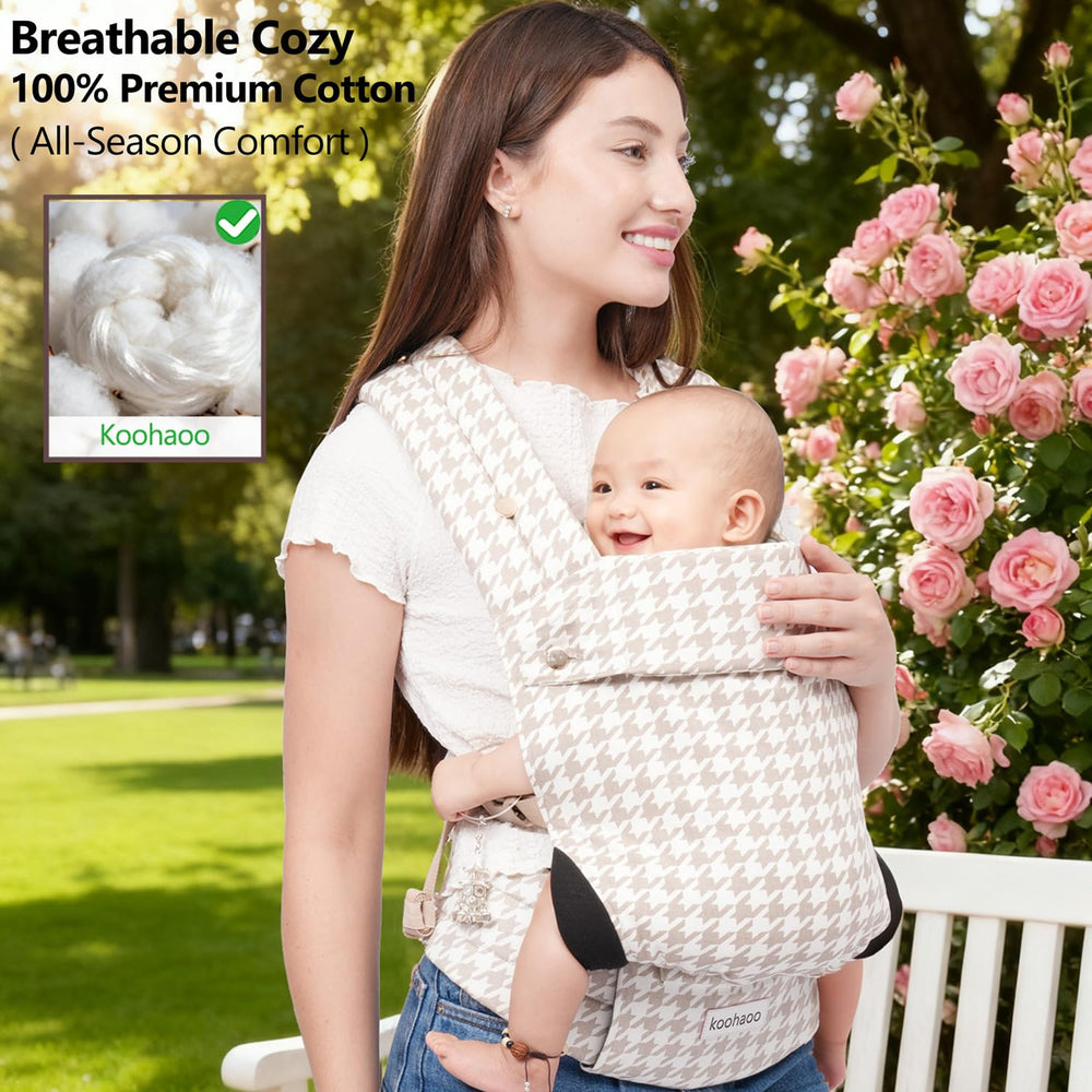 Koohaoo baby carrier offers three carry positions: front inward, front outward, back