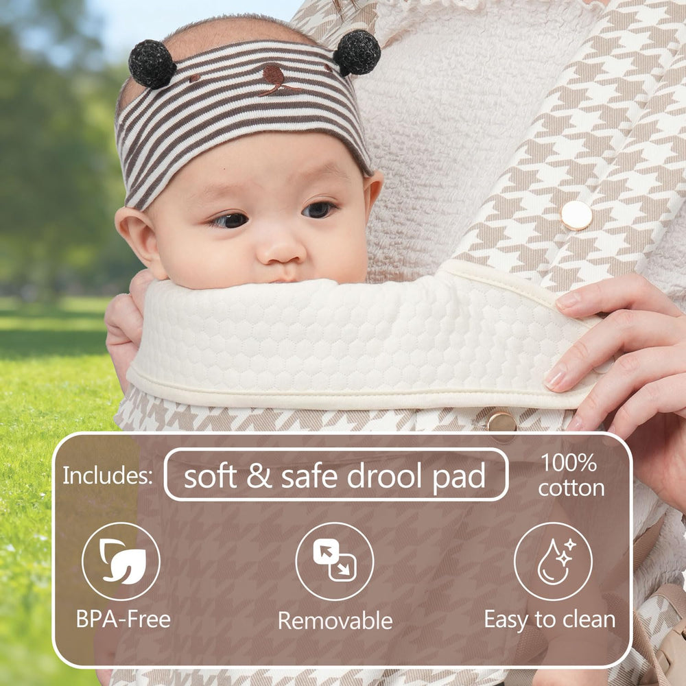 Koohaoo baby carrier removable drool pad for easy cleaning