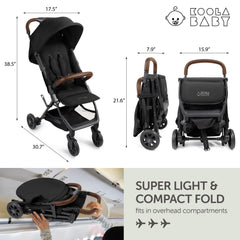 KOOLABABY stroller storage basket keeps essentials within easy reach.