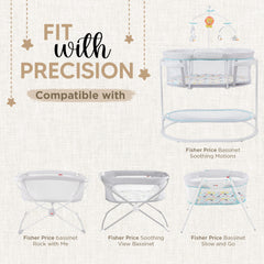 KoolerThings bassinet sheets 2-pack view, affordable convenience for busy families.