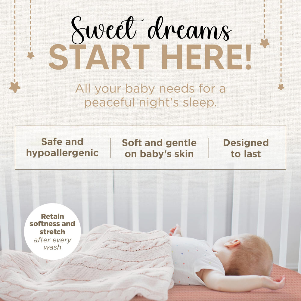 KoolerThings bassinet sheets on bassinet demonstrate universal fit