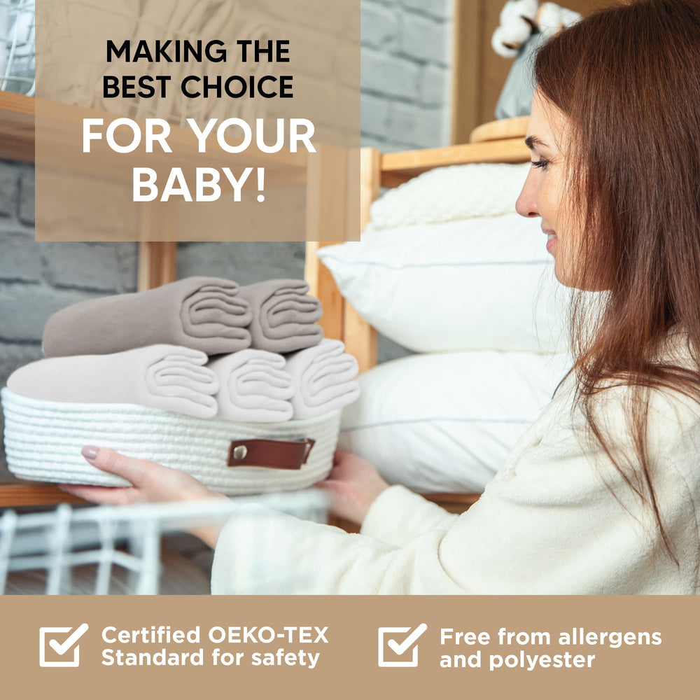 KoolerThings bassinet sheets gift-box packaging communicates easy gifting for new parents