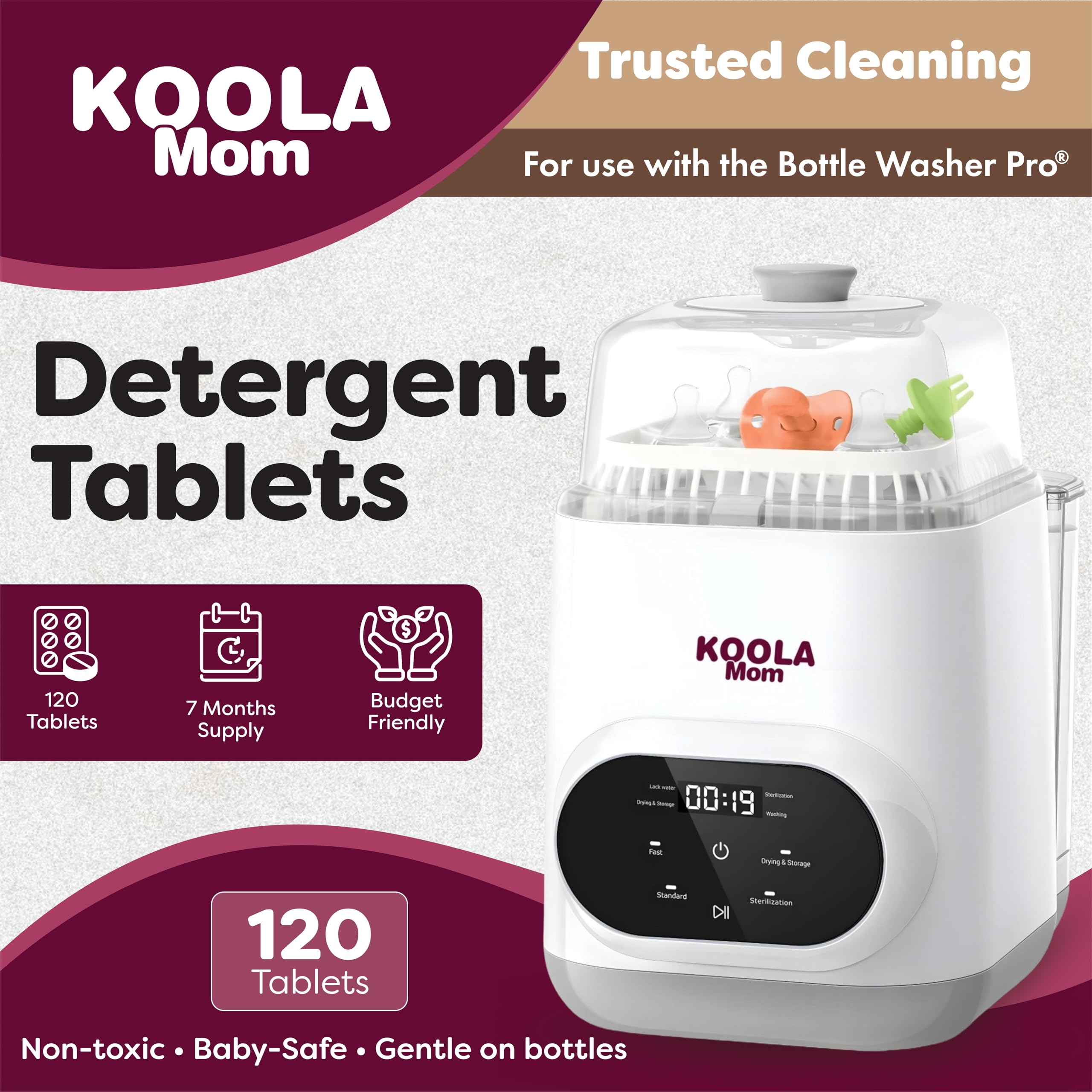 KoolerThings 120-count pack, economical choice for busy households.