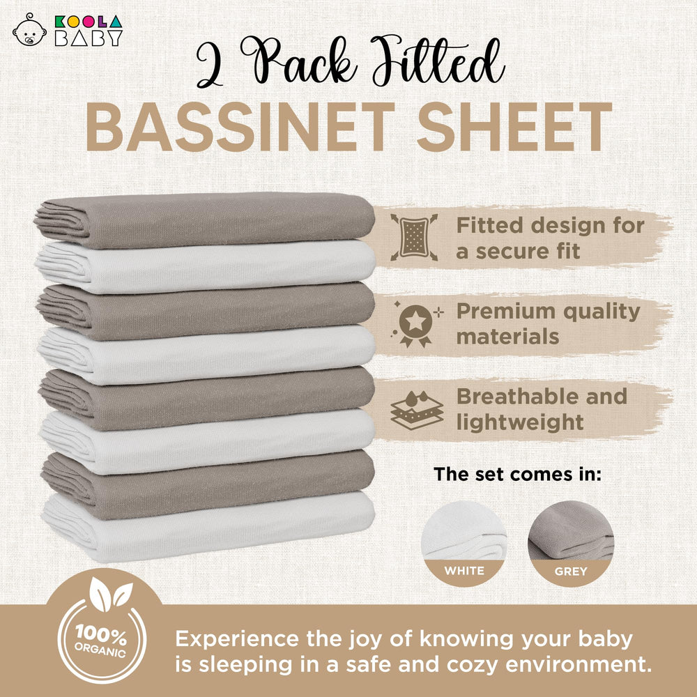 MamaRoo Sleep compatible KoolerThings sheets on a bassinet mattress