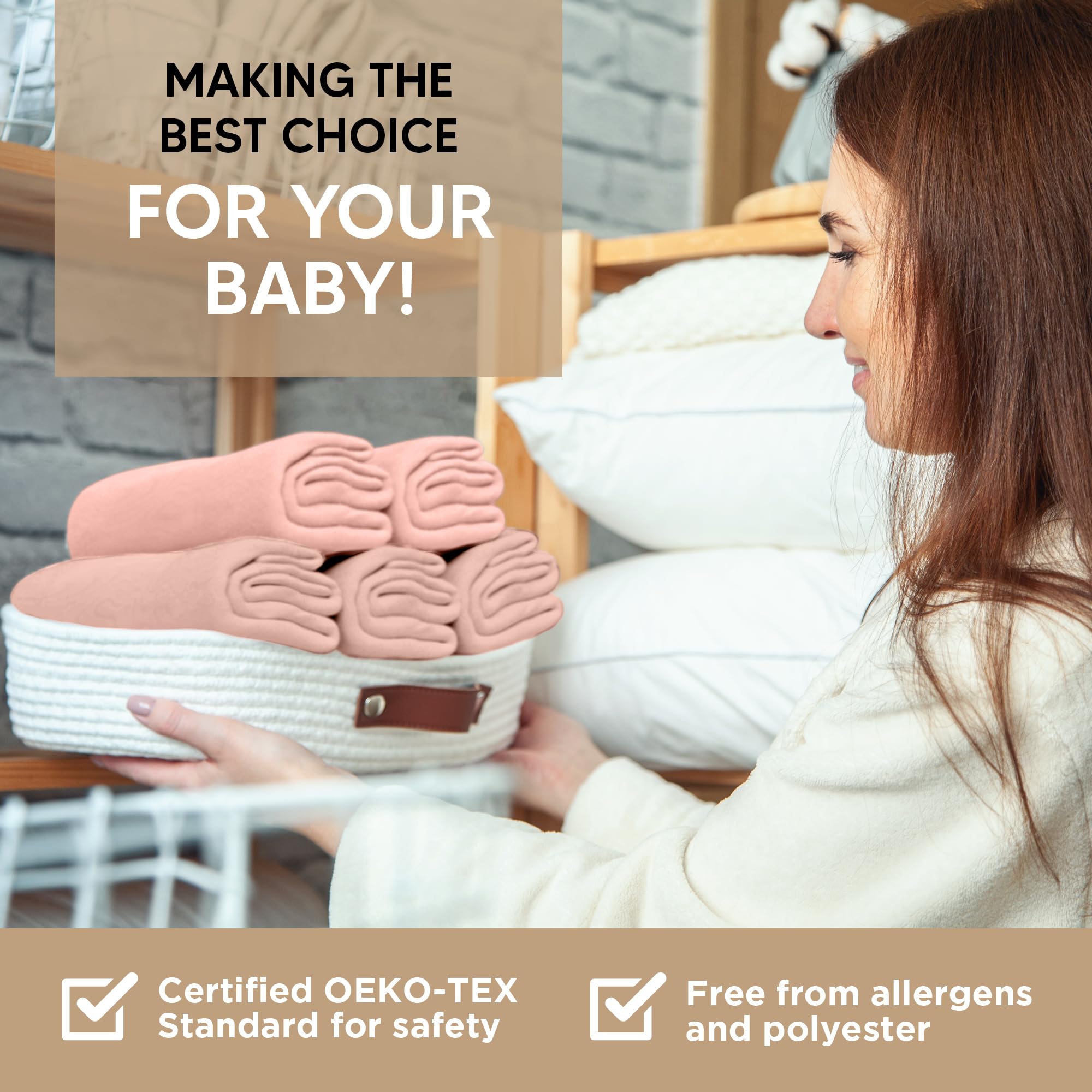 KoolerThings snug-fit oval bassinet mattress with sheets
