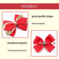 Koolgil green bow clip packaging shown for a gift-ready presentation
