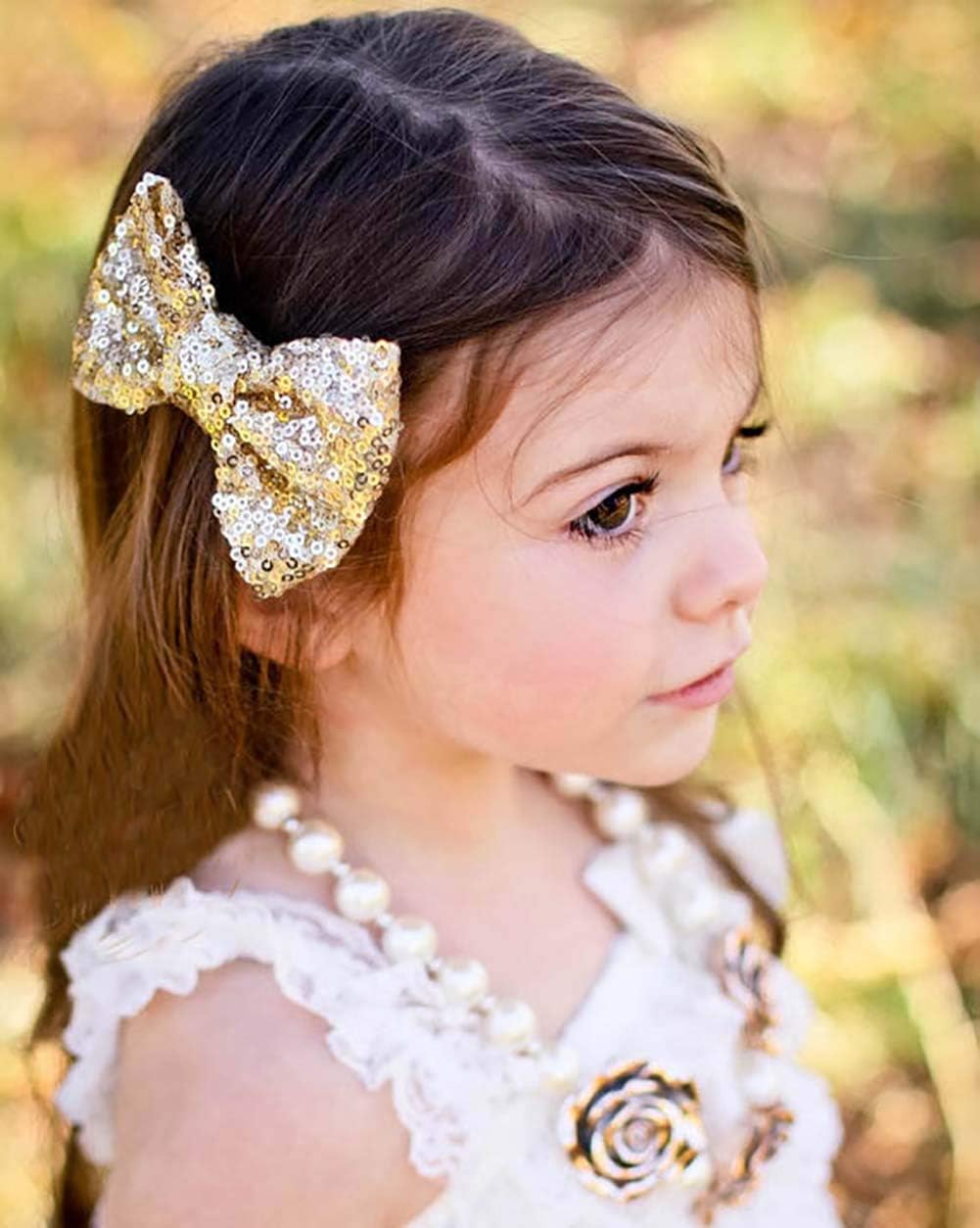 Koolgil bow clip hair style ideas royal blue versatile styling options for kids.