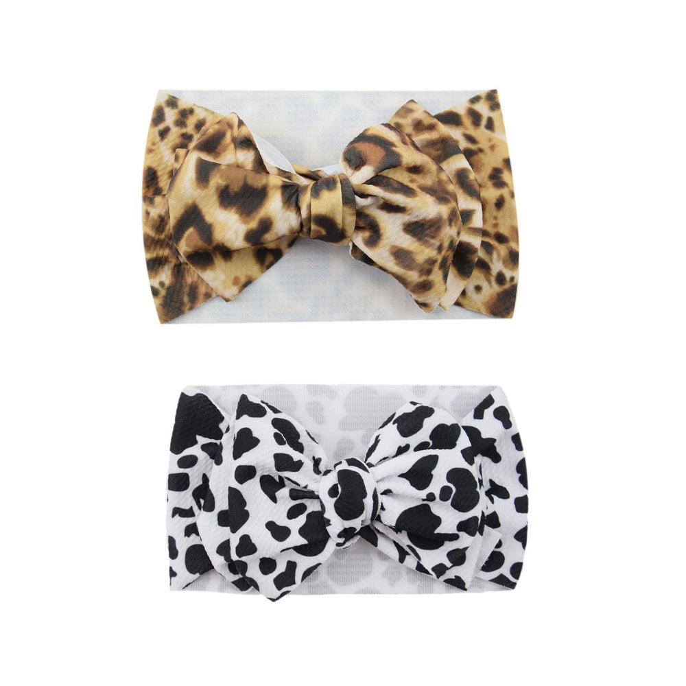 Koolgil leopard print bowknot headband for adorable baby outfits