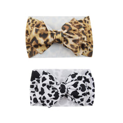 Koolgil leopard print bowknot headband for adorable baby outfits