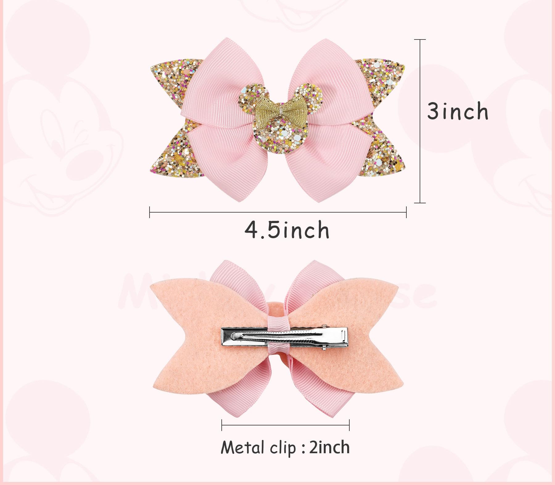 Koolgil sky blue mouse ears clip perfect for birthdays and school photos