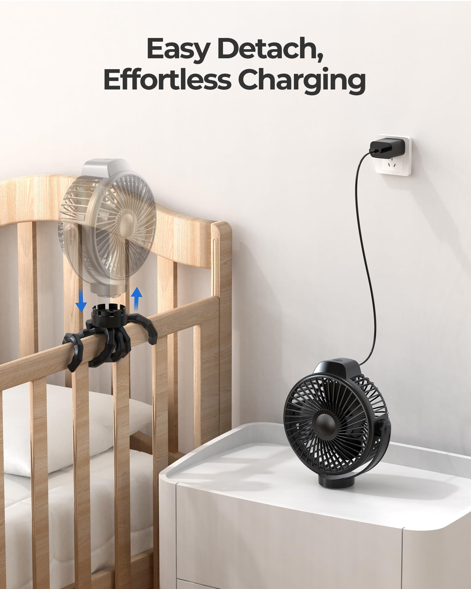 Koonie 2000mAh battery delivers long-lasting cooling on the move.