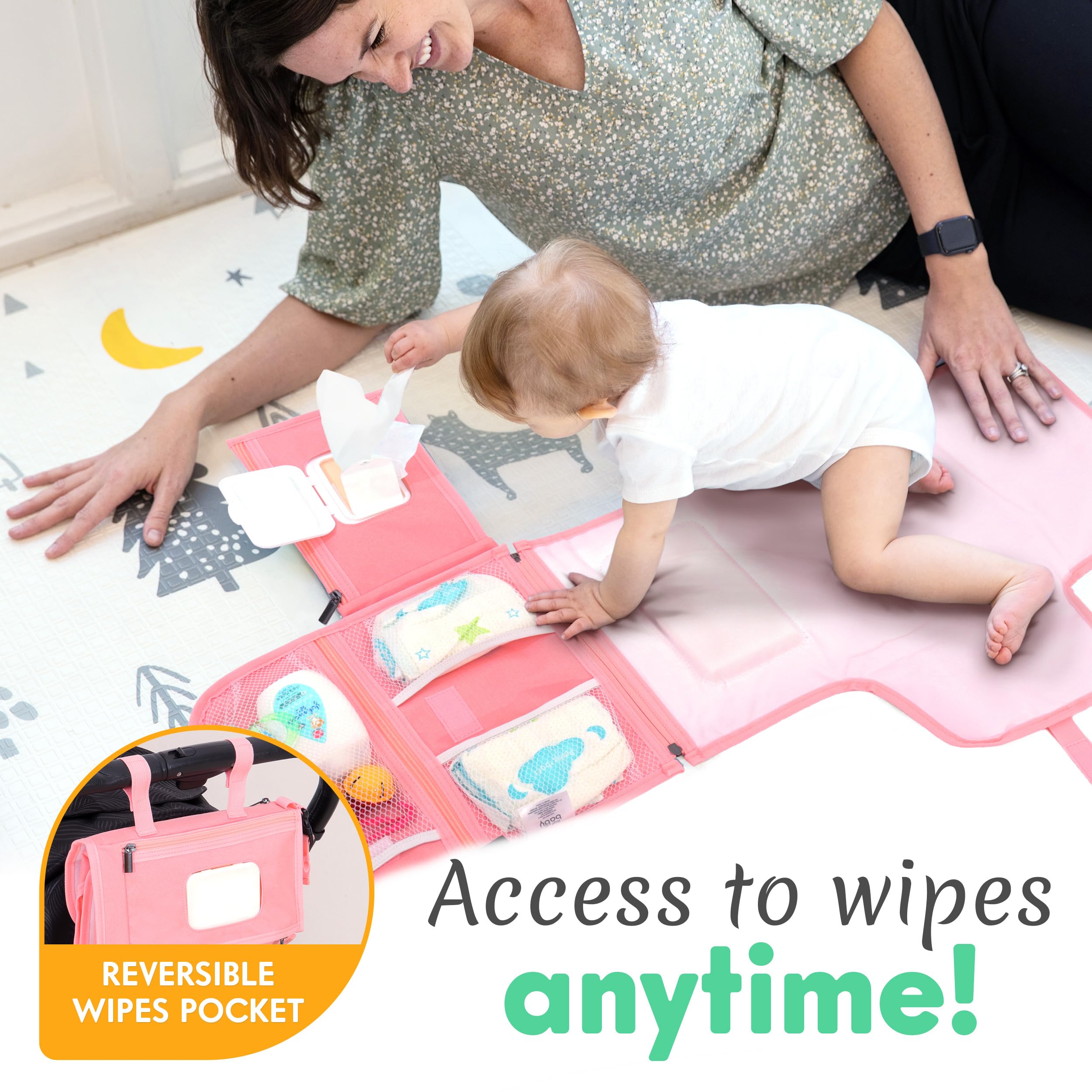 Kopi Baby lightweight foldable diaper pad for easy packing