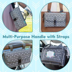 Kopi Baby changing pad featuring a soft built-in pillow for baby comfort