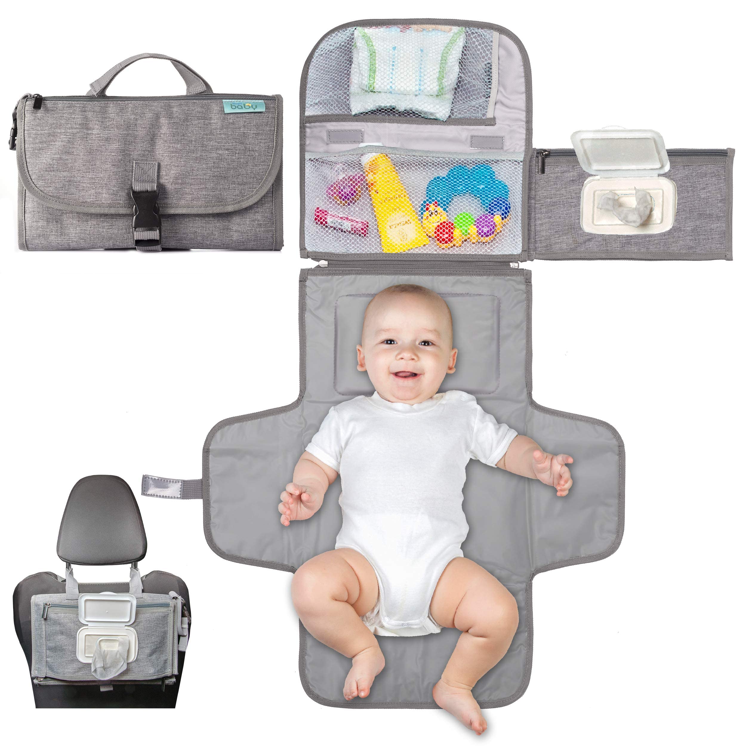 Kopi Baby portable changing pad for on-the-go diaper changes.