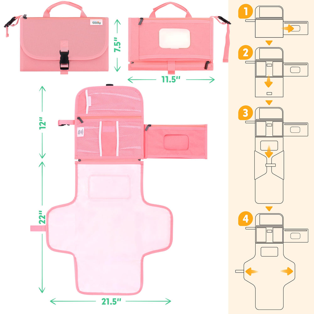 Kopi Baby reversible wipe holder enhances access during diaper changes