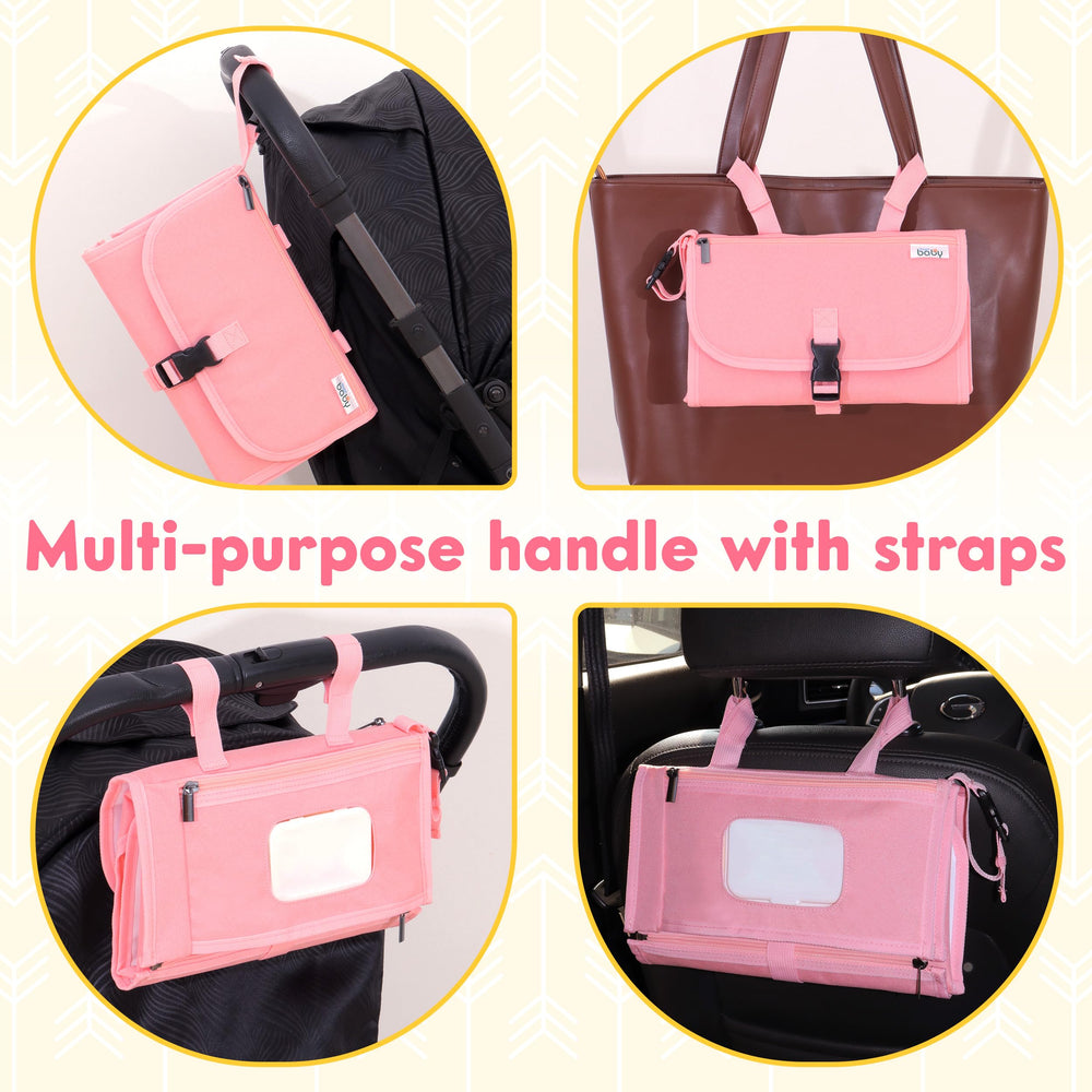 Kopi Baby reversible wipe holder offers easy wipes access during outings.
