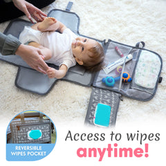 Kopi Baby stroller attachment with Velcro straps keeps pad secure.