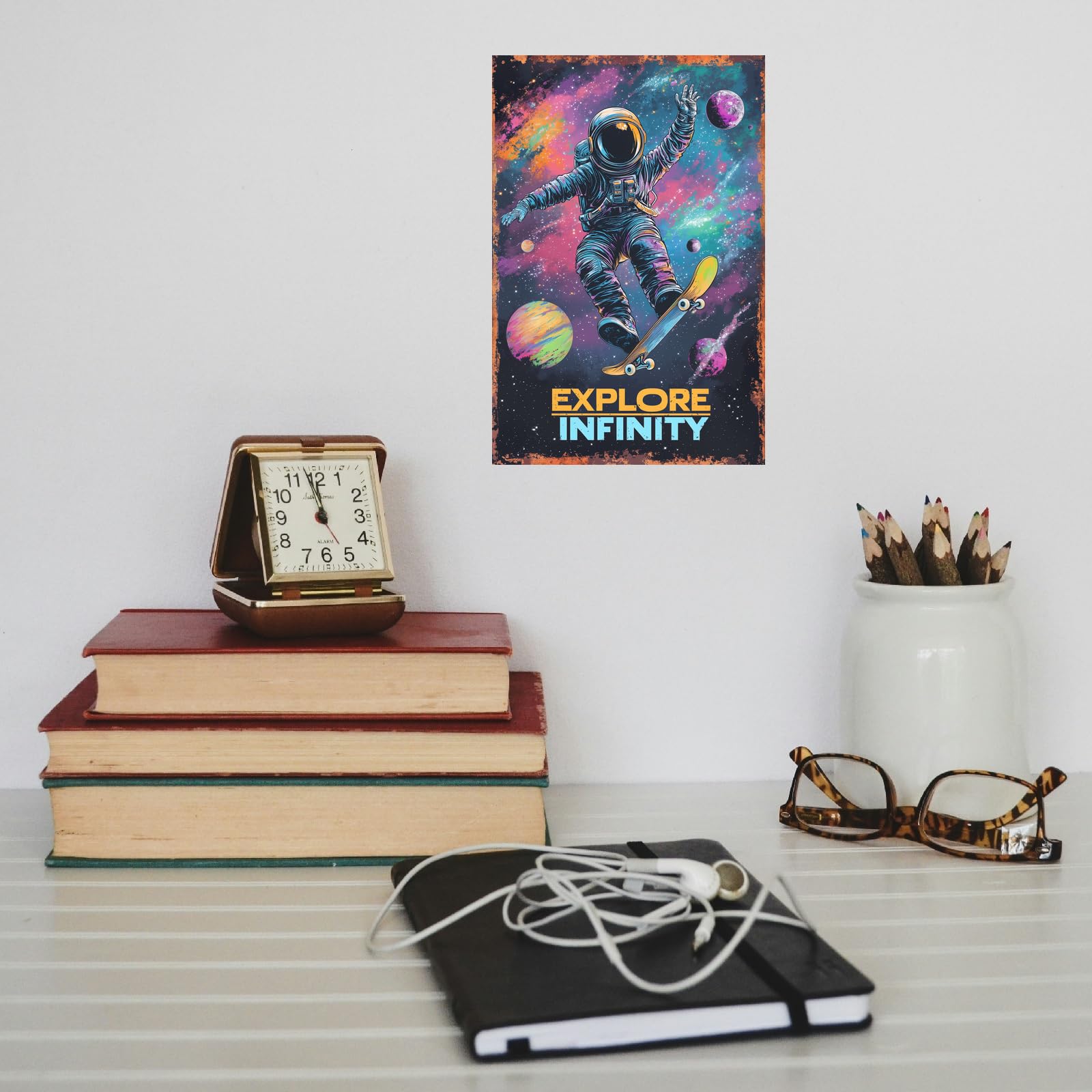 Korrazi indoor-outdoor astronaut wall art for versatile display.