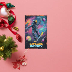 Korrazi metal poster for nursery or boy's room with space motif.