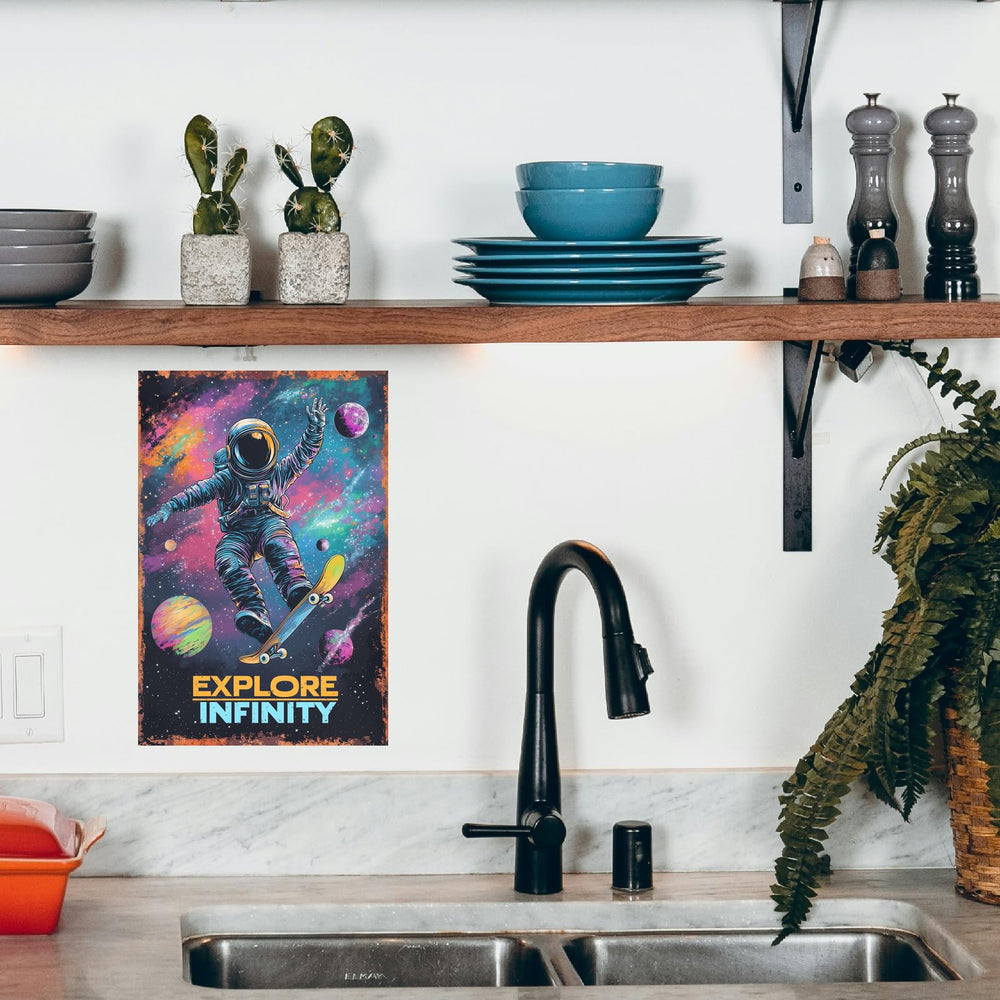 Korrazi space poster brightens kid spaces in schools or homes.