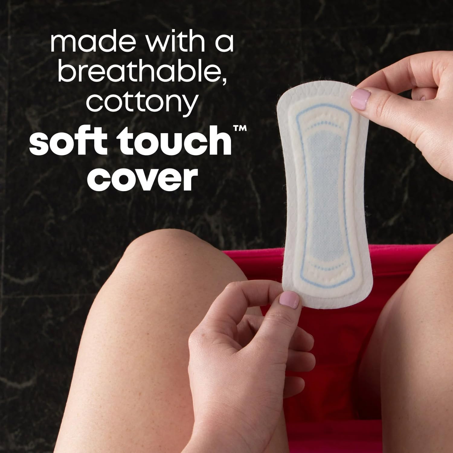 Kotex Balance odor-control design keeps you feeling fresh.