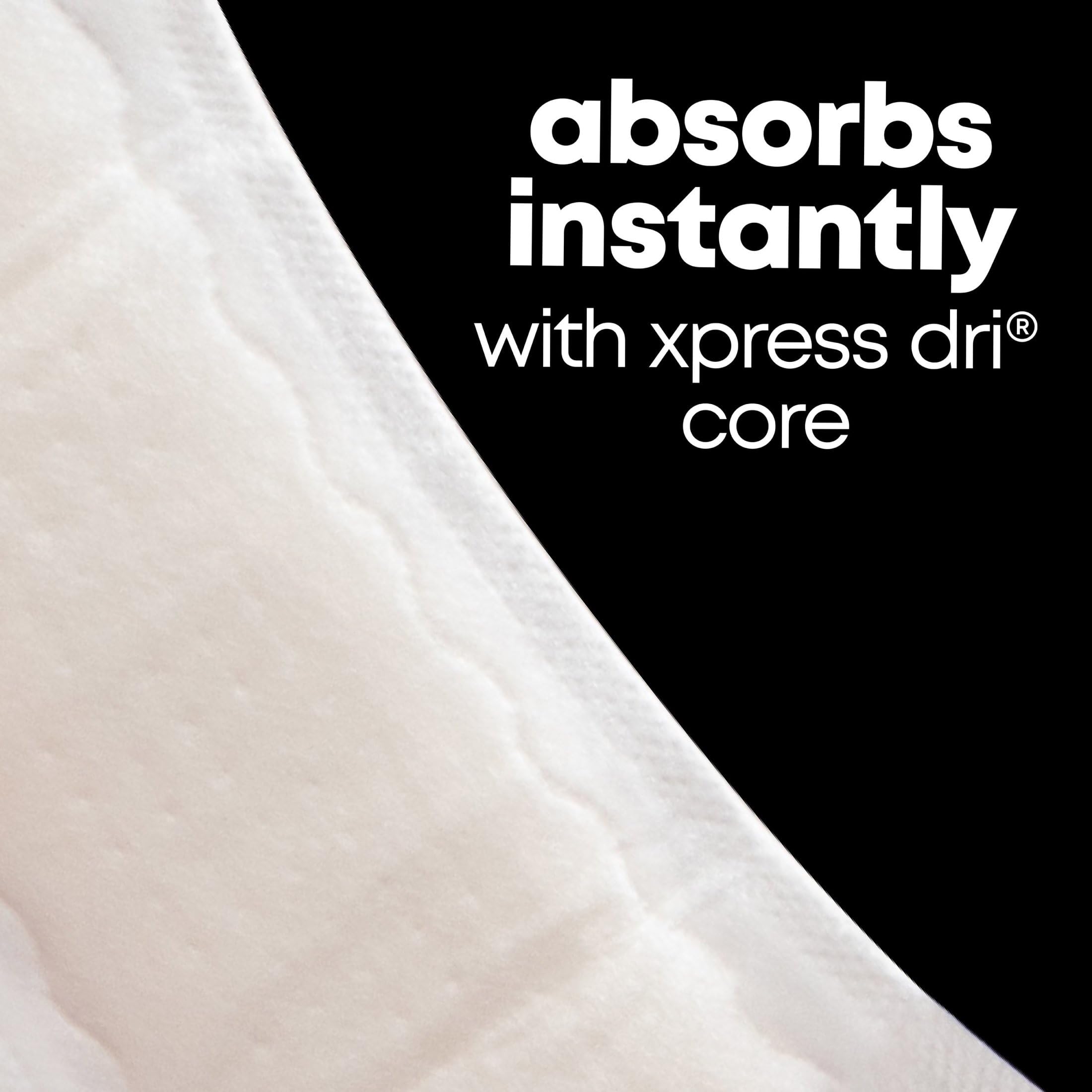 Kotex Lightdays liner long individual wrapper designed for on the go use.