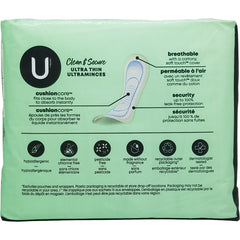 Kotex Security Ultra Thin pads long flex and fit design adapts to activity