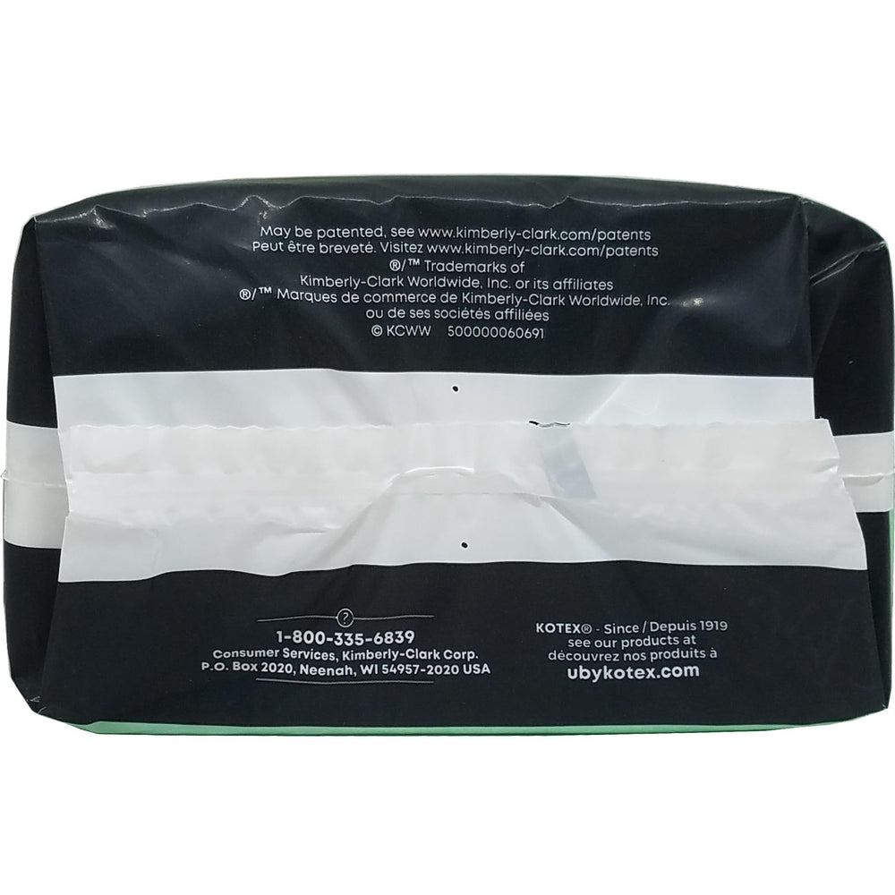 Kotex Security Ultra Thin pads long origin USA highlights American-made quality