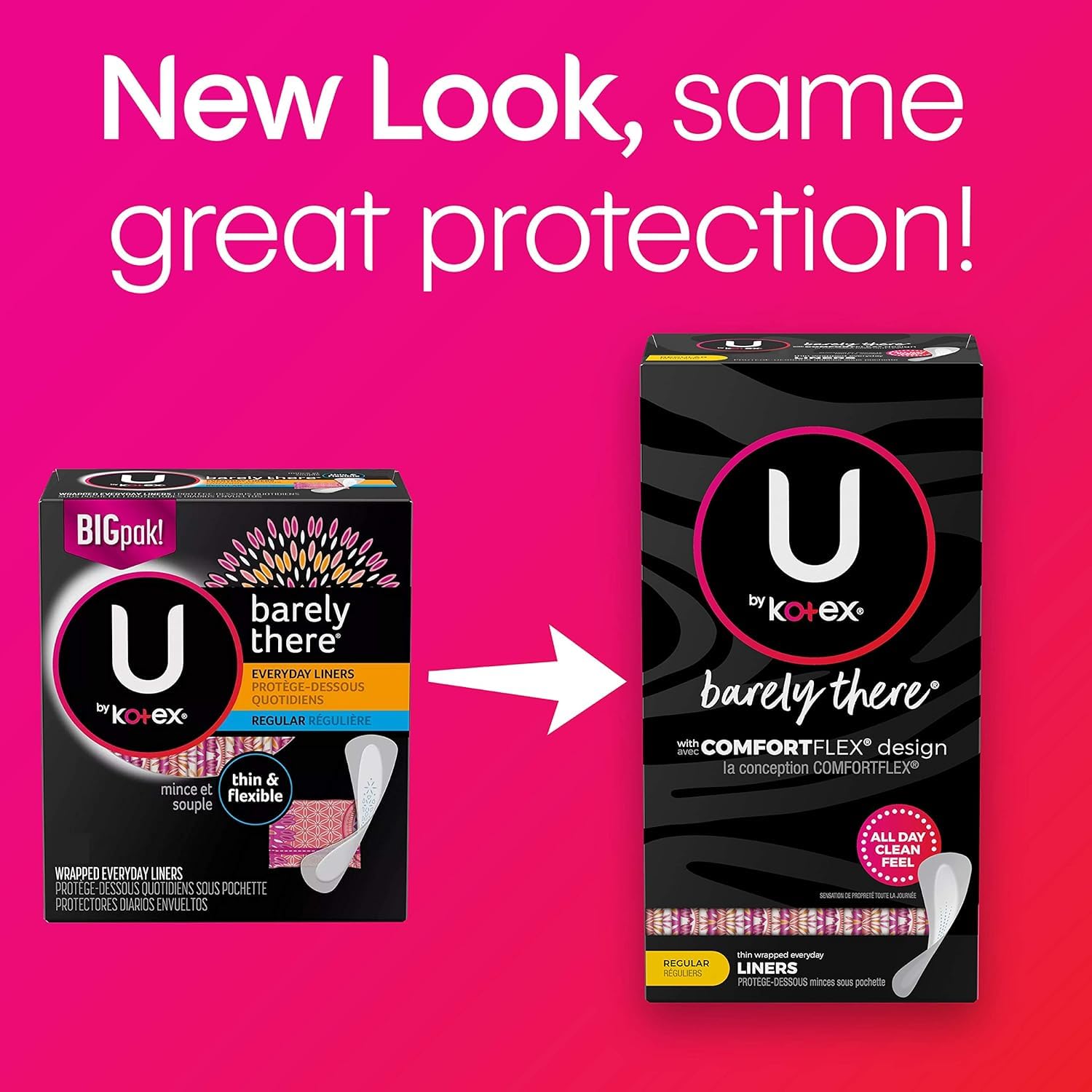 Kotex U by Kotex Barely There Thin Lines pad ideal for travel and daily use