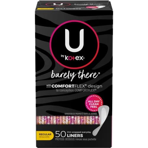 Kotex U by Kotex Barely There Thin Lines cover closeup for ultra-thin protection