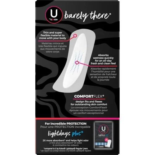 Kotex U by Kotex Barely There Thin Lines pack design supports discreet carry