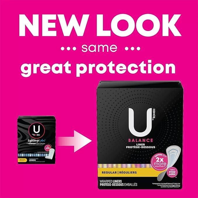 Kotex U by Lightdays Plus closeup reveals absorbent core and soft top layer