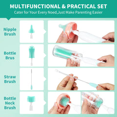 Koumolar rechargeable baby bottle kit shown with seven tools