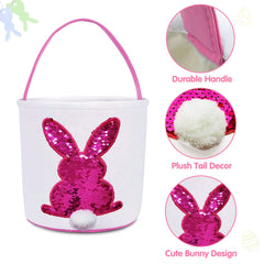 KOUQIYA Easter basket measures 9 by 9 by 6 inches for eggs and small gifts