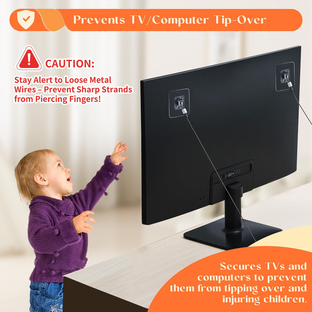 KOVOSCH adhesive patches in use securely anchor furniture without drilling.