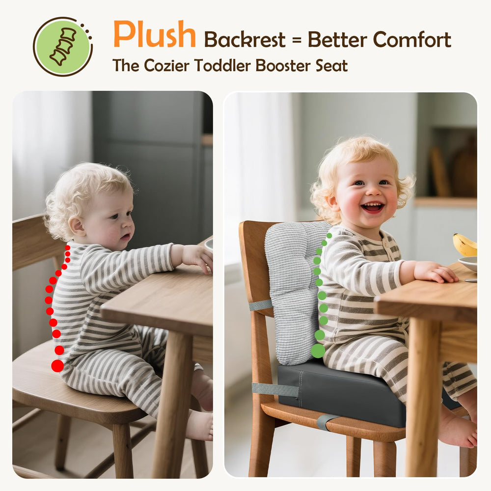 KOXUIUF 2-in-1 booster seat design supports growing children at the dining table.