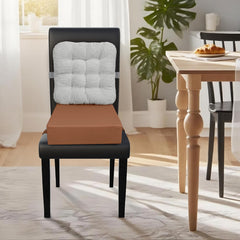 KOXUIUF booster seat on kitchen chair with soft corduroy surface