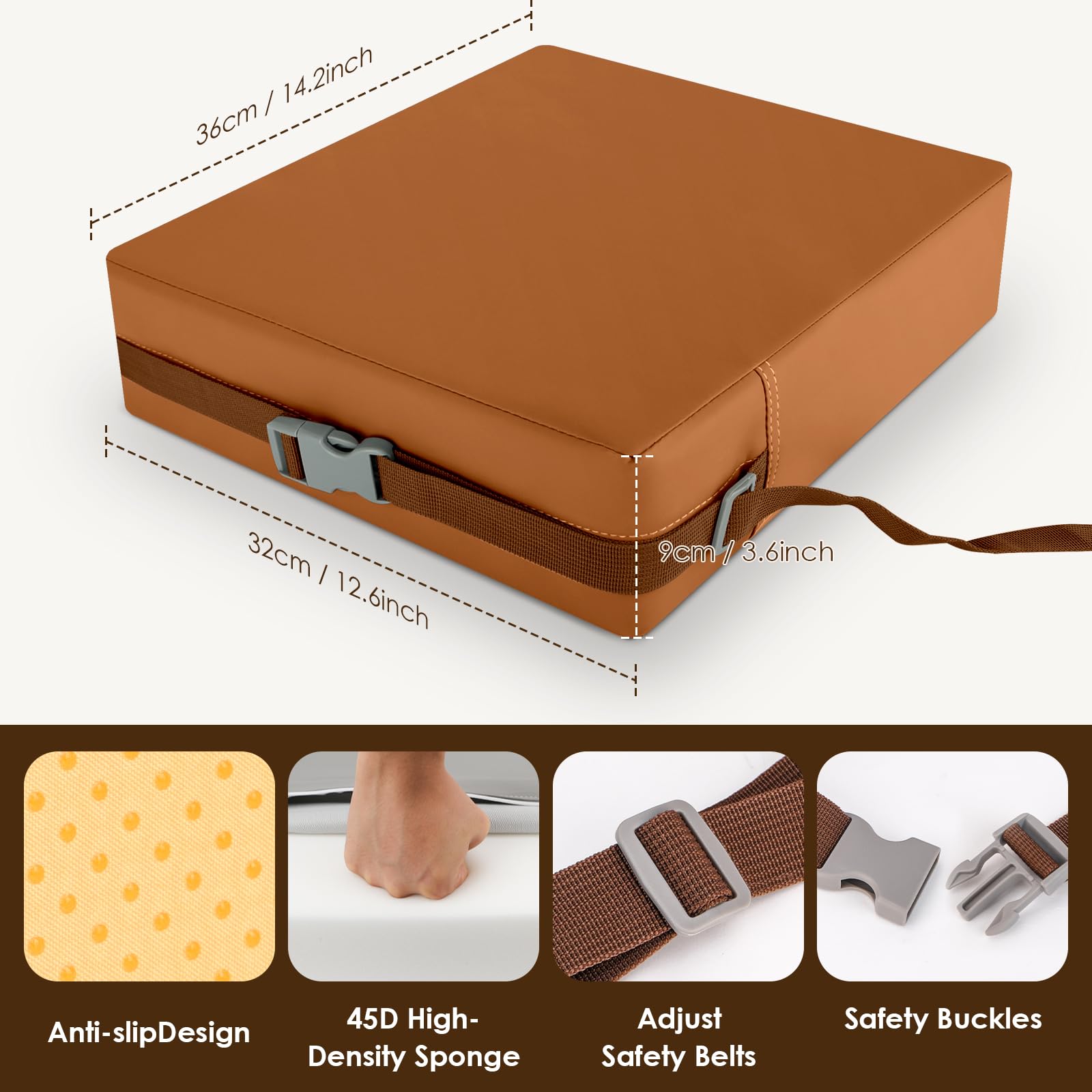 KOXUIUF booster seat doubles as a floor cushion for play