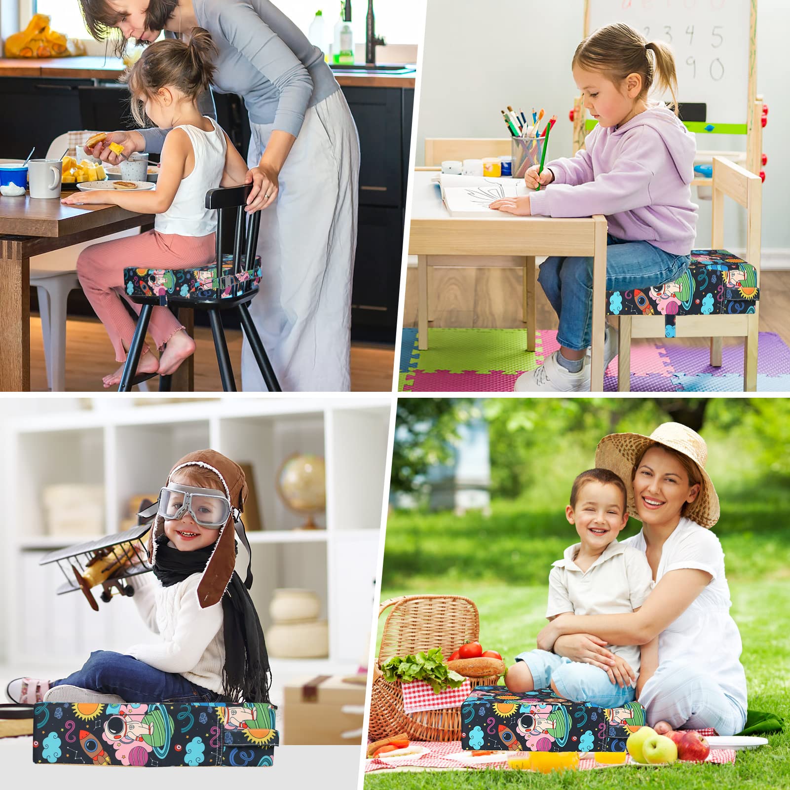 KOXUIUF adjustable straps fit most dining chairs securely