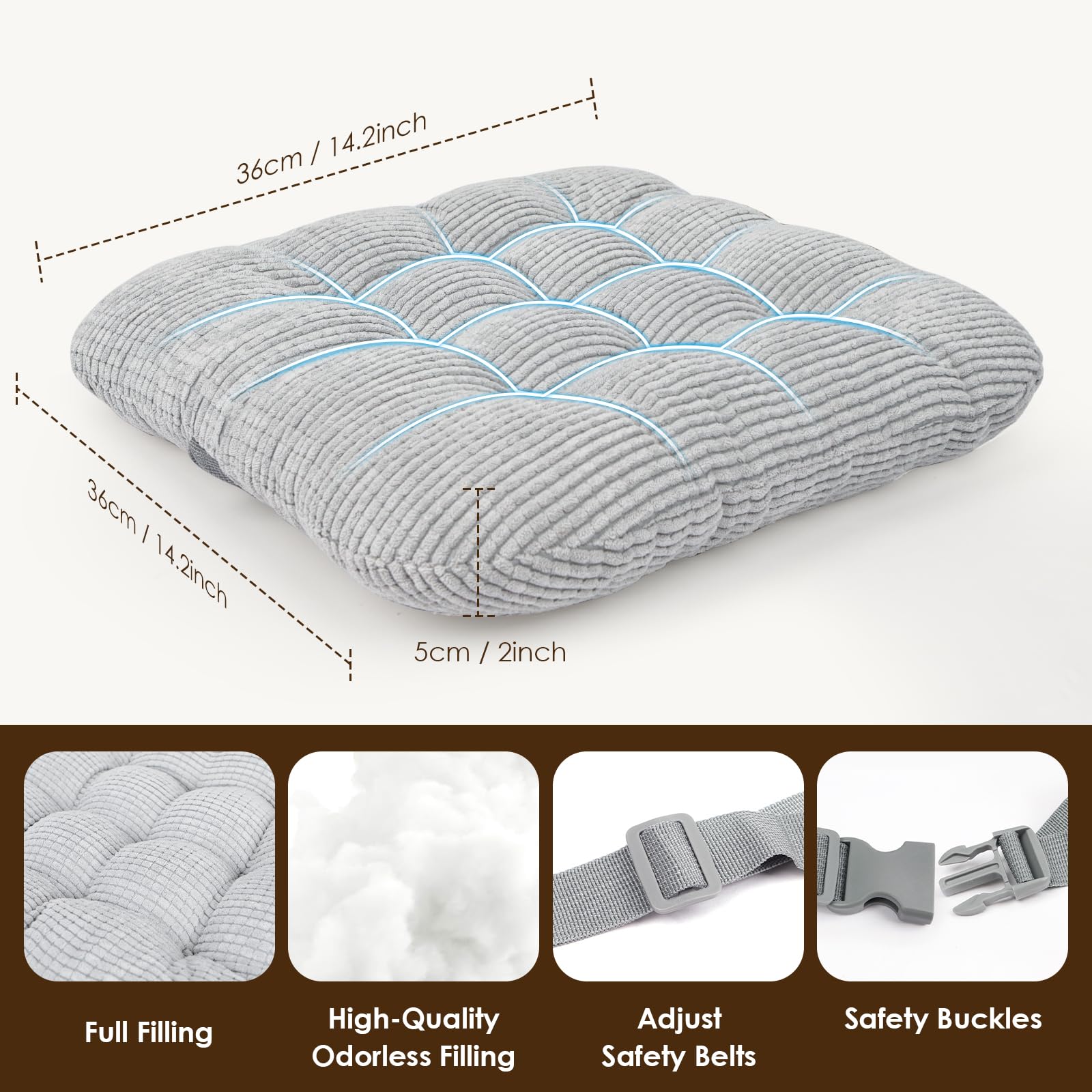 KOXUIUF lightweight design makes travel and restaurant seating simpler.