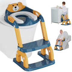 Koyosnier potty seat folded for compact storage and portability.