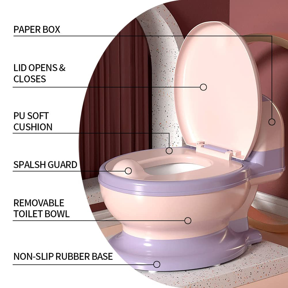 Koyosnier potty storage box keeps wipes and paper within easy reach.