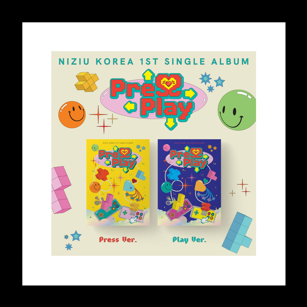 KPOP NiziU Press Play cover art for display and collection